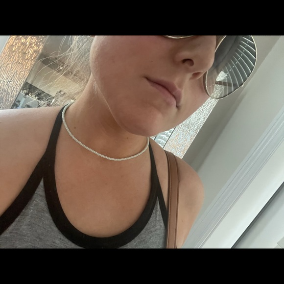 Seafoam Glass Bead Choker - Picture 2 of 3